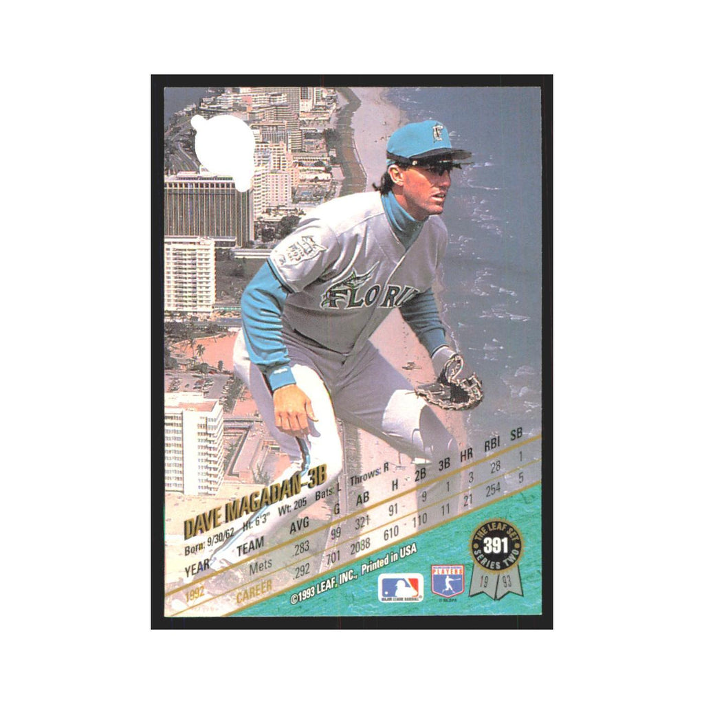 1993 Leaf Dave Magadan Mariners #391