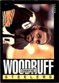 1985 TOPPS DWAYNE WOODRUFF. PITTSBURGH STEELERS #366