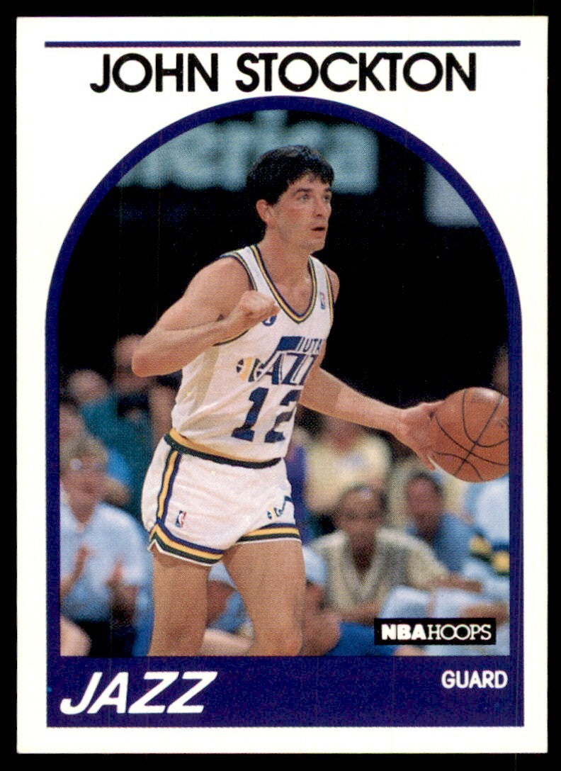 1989-90 Hoops John Stockton Utah Jazz #140