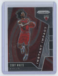 2019-20 Panini Prizm Coby White Basketball Card Chicago Bulls #6