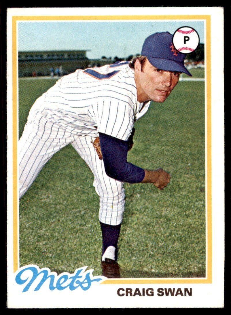 1978 TOPPS CRAIG SWAN 106 NEW YORK METS #621