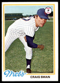 1978 TOPPS CRAIG SWAN 106 NEW YORK METS #621
