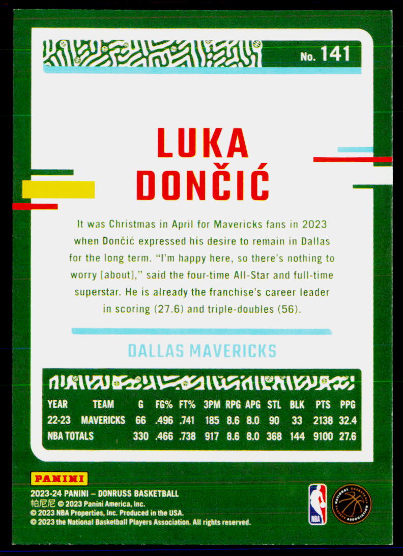2023-24 Donruss #141 Luka Doncic