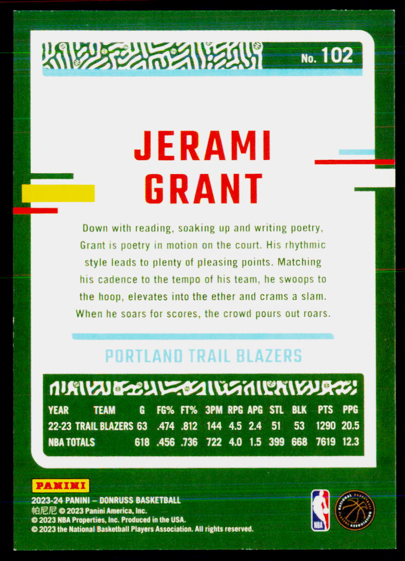 2023-24 Donruss #102 Jerami Grant