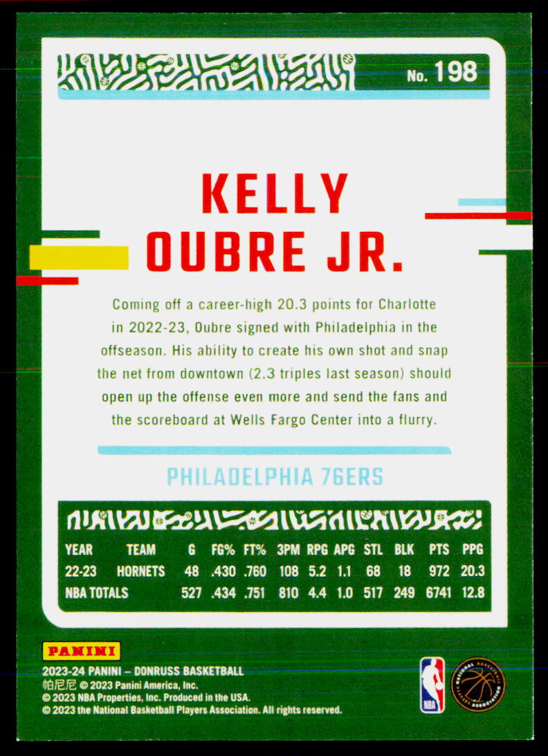 2023-24 Donruss #198 Kelly Oubre Jr.