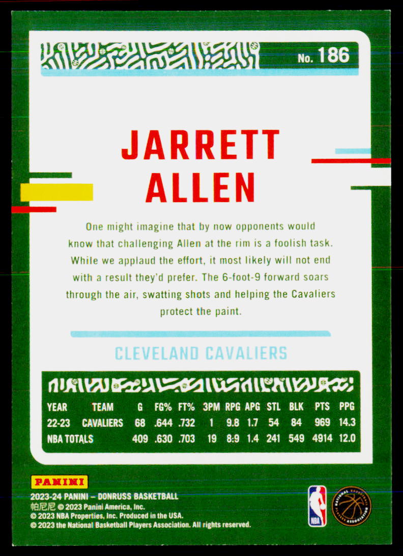 2023-24 Donruss #186 Jarrett Allen