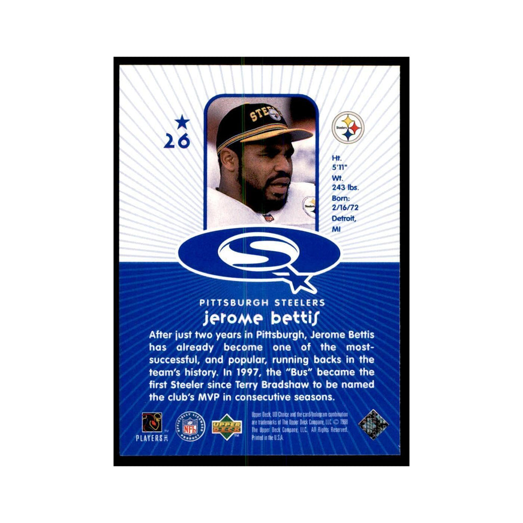 Jerome Bettis 1998 UD Choice #26 Football Cards Football Card NM