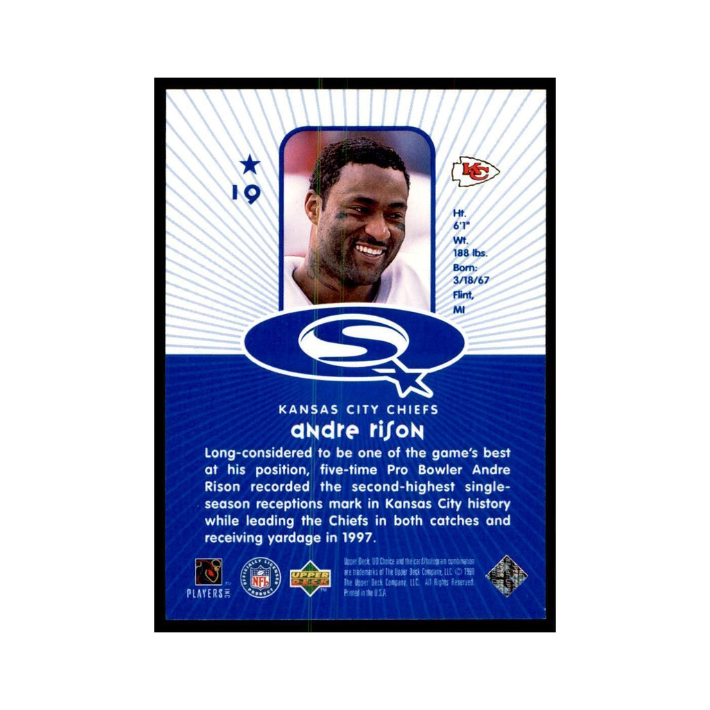 Andre Rison 1998 UD Choice #19 Football Cards Football Card NM