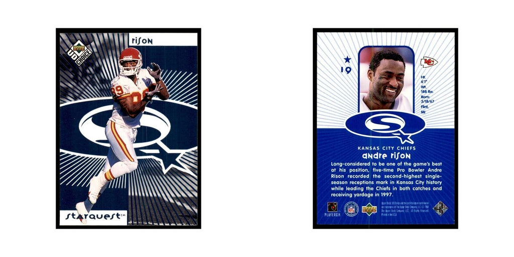 Andre Rison 1998 UD Choice #19 Football Cards Football Card NM