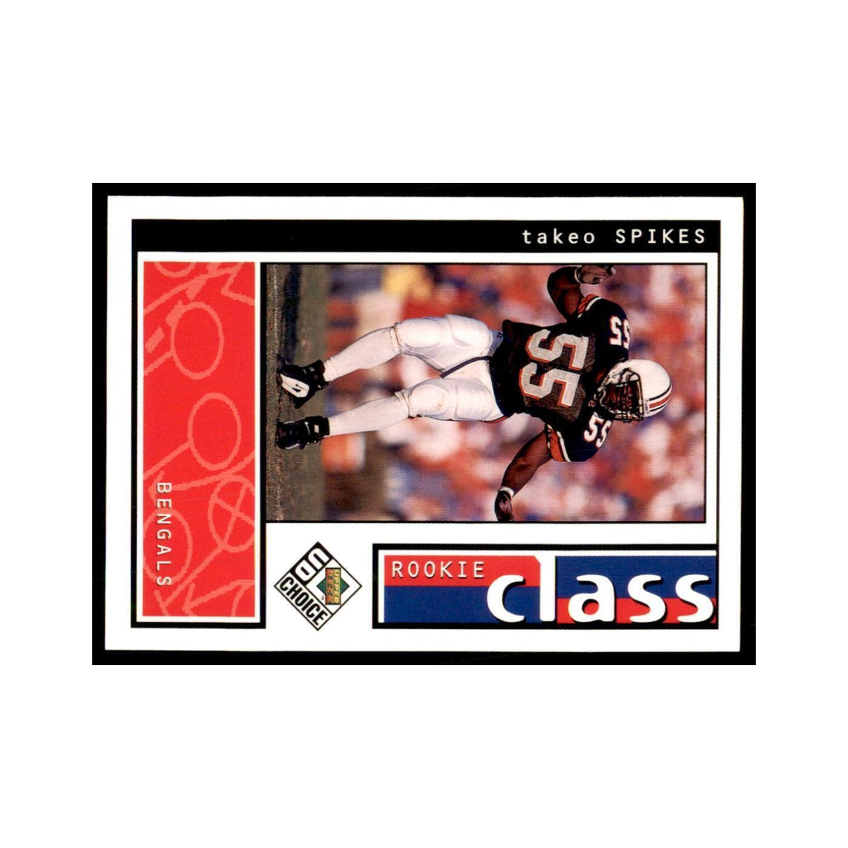 Takeo Spikes Rookie 1998 UD Choice #219 Football Cards Football Card NM