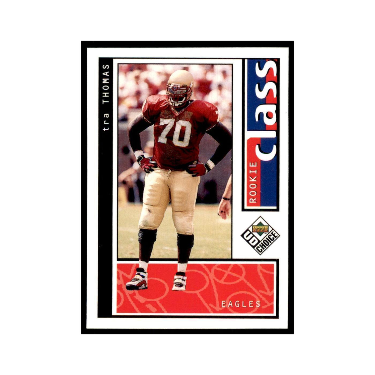 Tra Thomas Rookie 1998 UD Choice #201 Football Cards Football Card NM