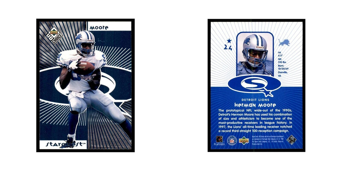Herman Moore 1998 UD Choice #24 Football Cards Football Card NM