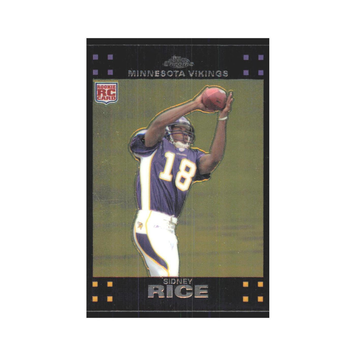 Sidney Rice 2007 Topps Chrome #TC204 Minnesota Vikings Football Card NM