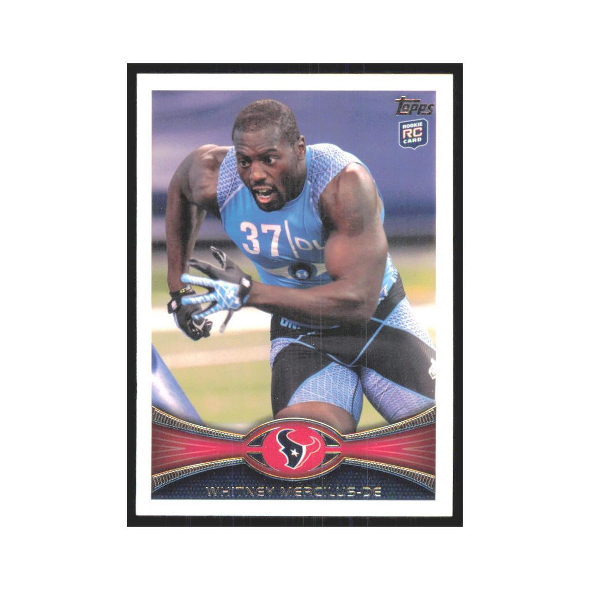 Whitney Mercilus Rookie 2012 Topps #156 Houston Texans Football Card NM