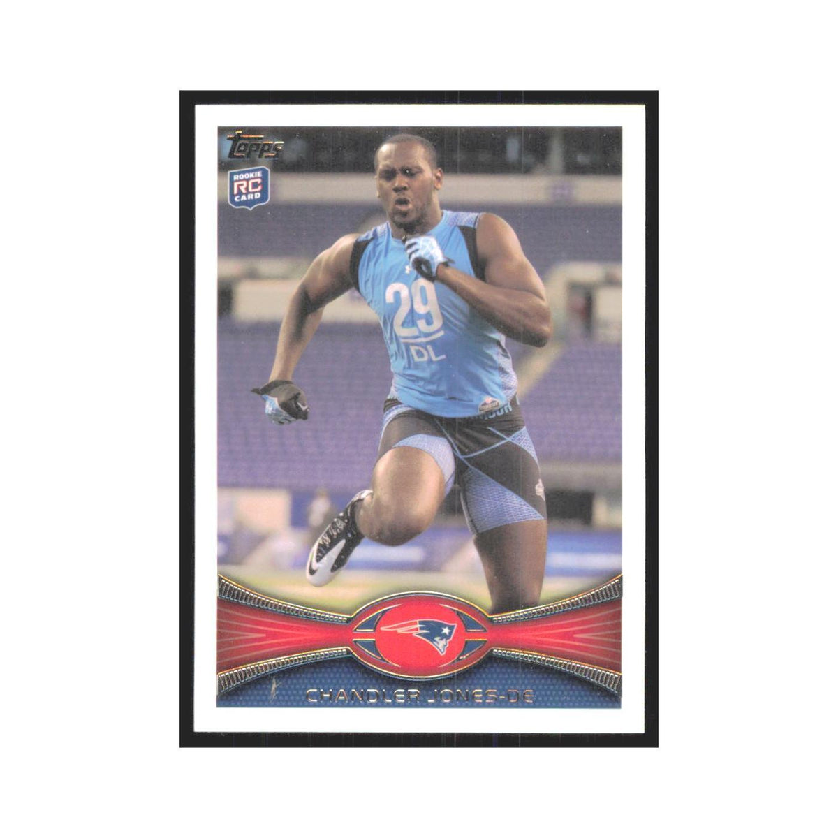 Chandler Jones Rookie 2012 Topps #76 New England Patriots Football Card NM