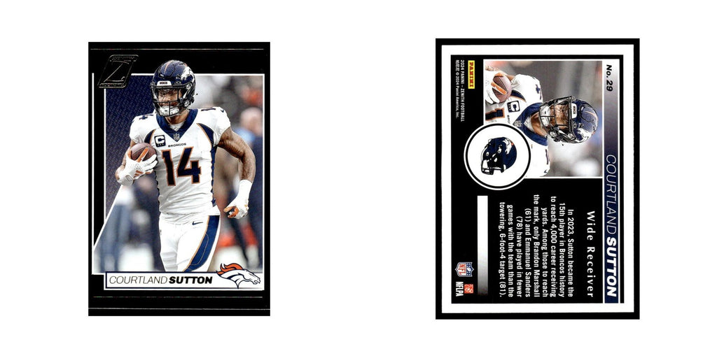 Courtland Sutton 2024 Panini Zenith #29 Denver Broncos Football Card NM