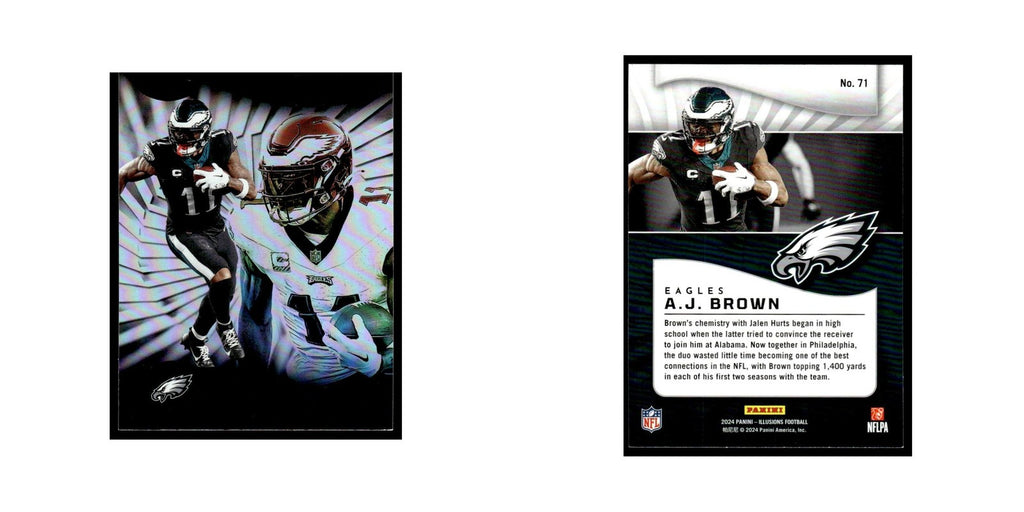 A.J. Brown 2024 Panini Illusions #71 Philadelphia Eagles Football Card NM