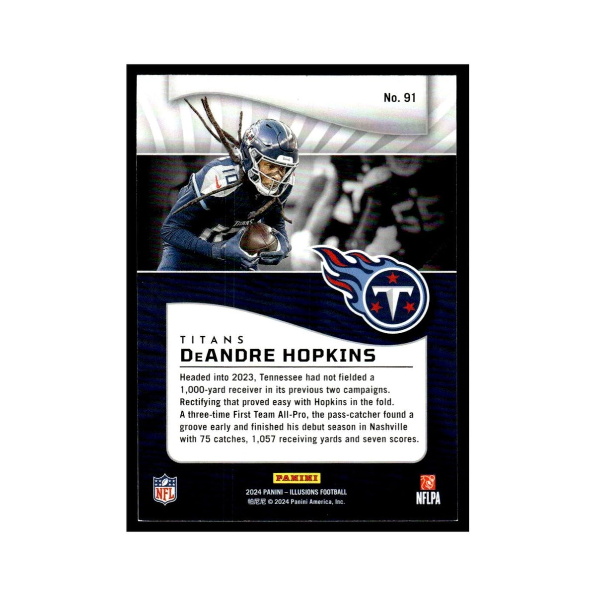 DeAndre Hopkins 2024 Panini Illusions #91 Tennessee Titans Football Card NM