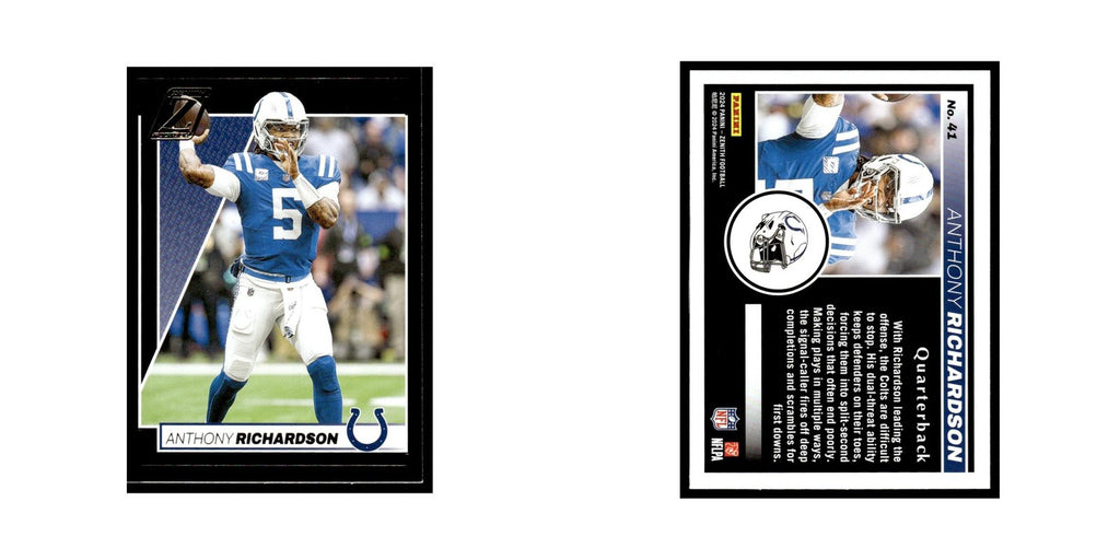Anthony Richardson 2024 Panini Zenith #41 Indianapolis Colts Football Card NM