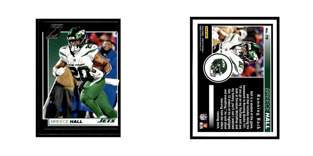 Breece Hall 2024 Panini Zenith #76 New York Jets Football Card NM