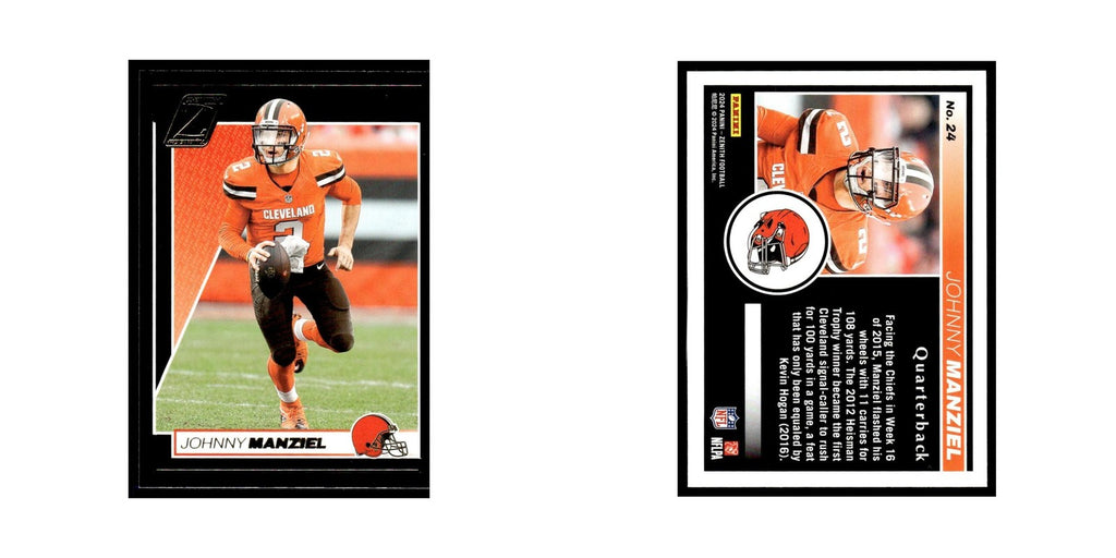 Johnny Manziel 2024 Panini Zenith #24 Cleveland Browns Football Card NM