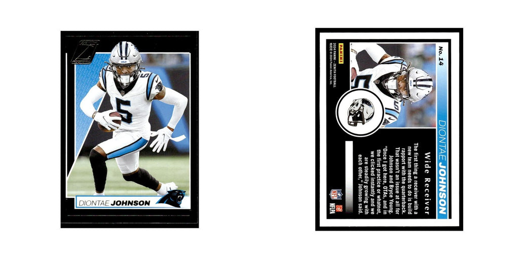 Diontae Johnson 2024 Panini Zenith #14 Carolina Panthers Football Card NM