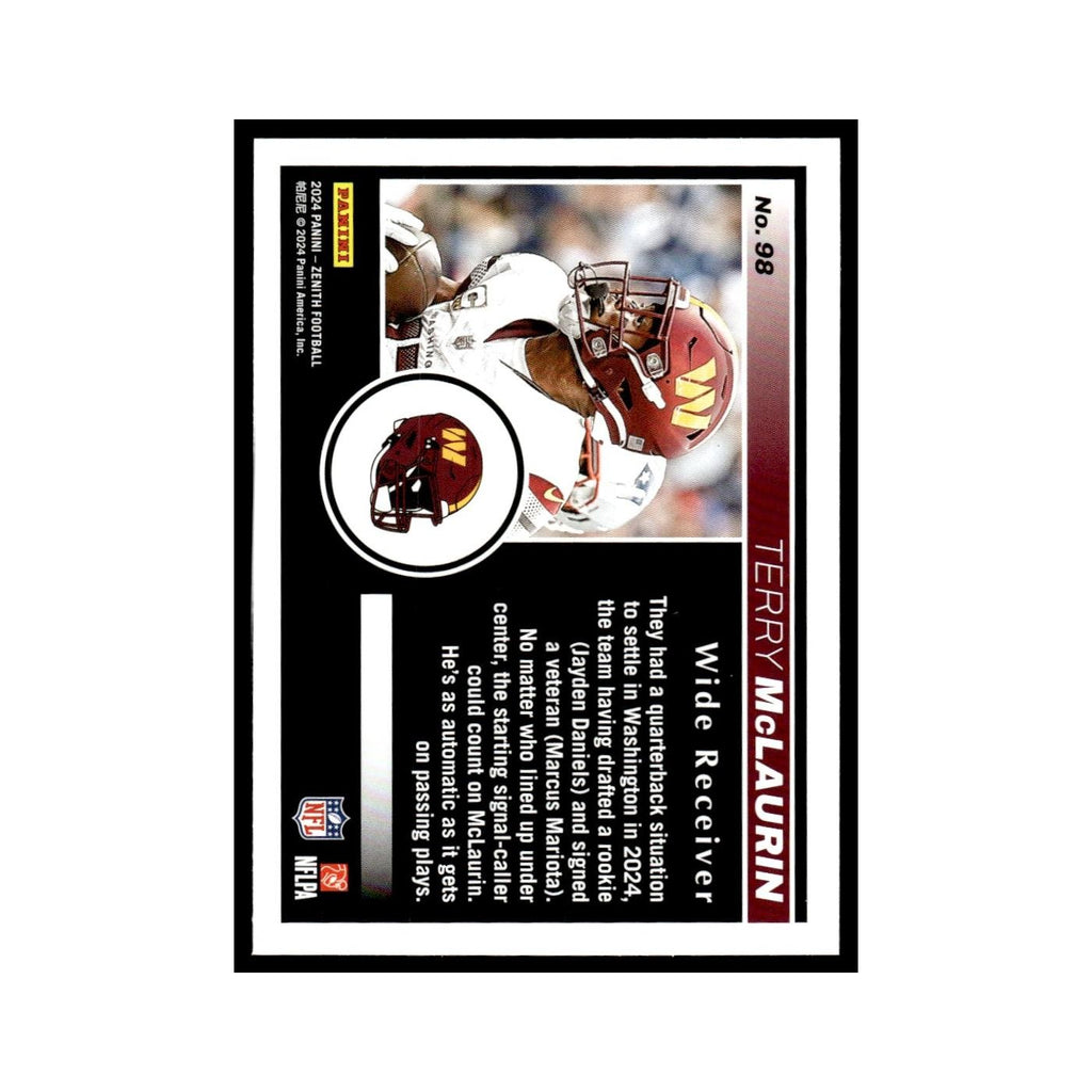 Terry McLaurin 2024 Panini Zenith #98 Washington Commanders Football Card NM