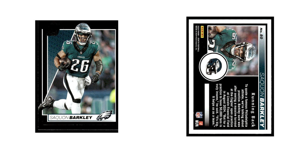Saquon Barkley 2024 Panini Zenith #80 Philadelphia Eagles Football Card NM