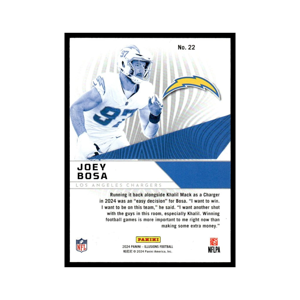 Joey Bosa 2024 Panini Illusions Amazing #22 Los Angeles Chargers NM