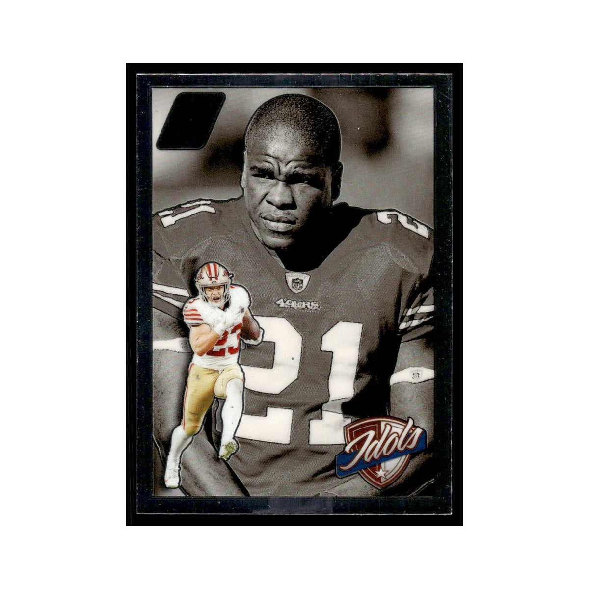 Christian McCaffrey Frank Gore 2024 Panini Zenith Idols #1 49ers NM