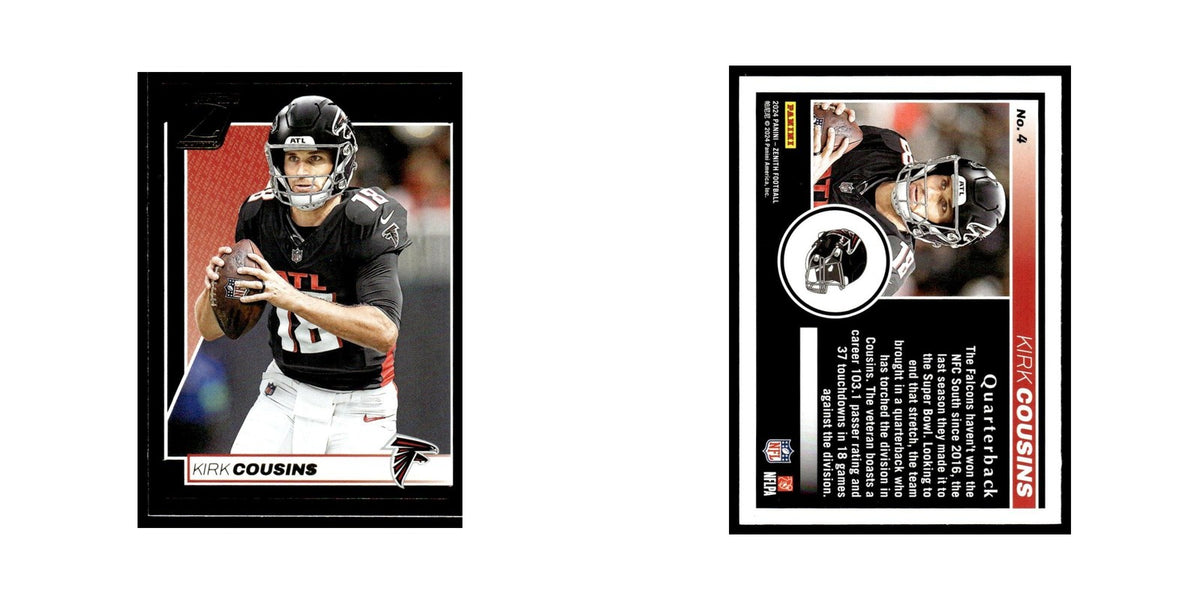 Kirk Cousins 2024 Panini Zenith #4 Atlanta Falcons Football Card NM