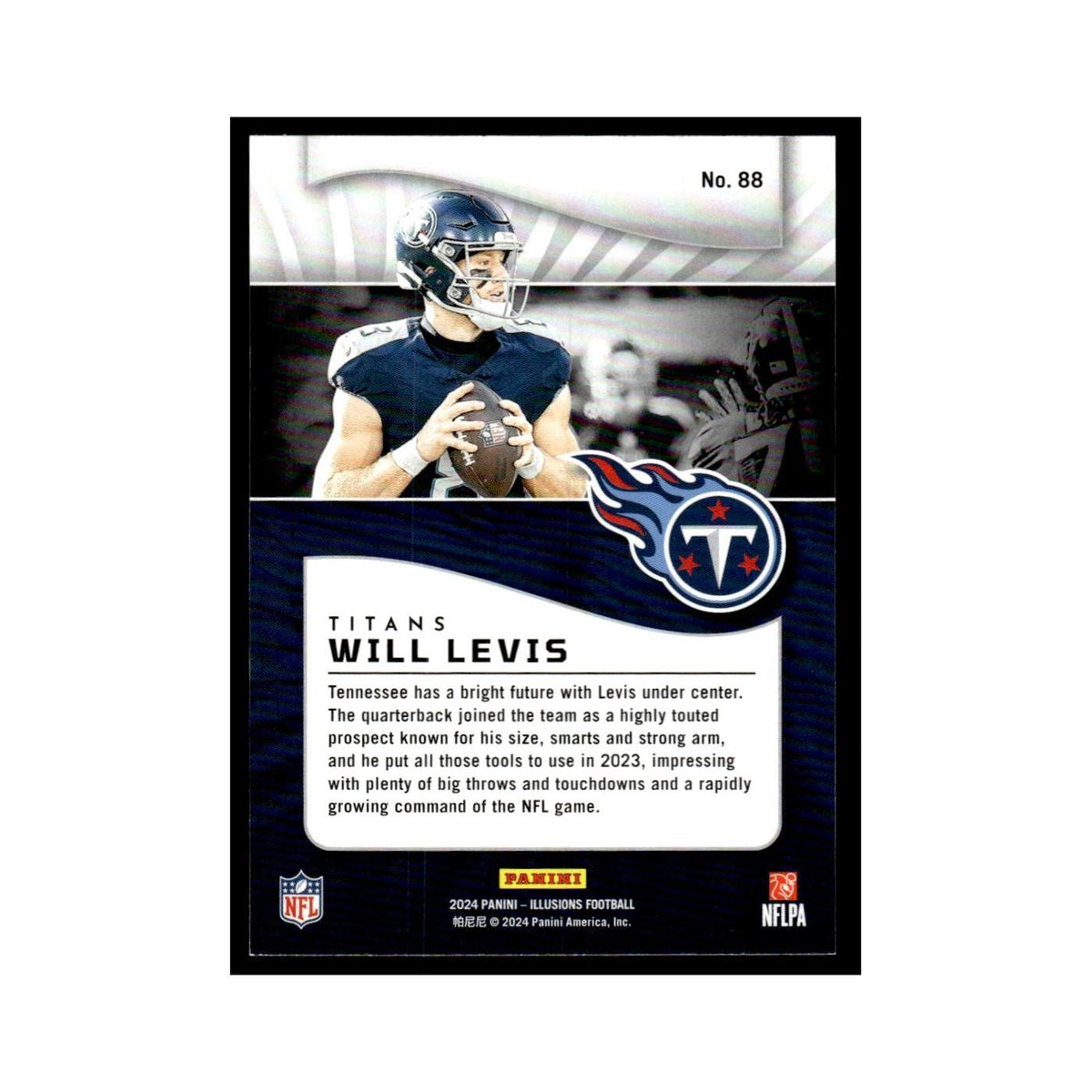 Will Levis 2024 Panini Illusions #88 Tennessee Titans Football Card NM