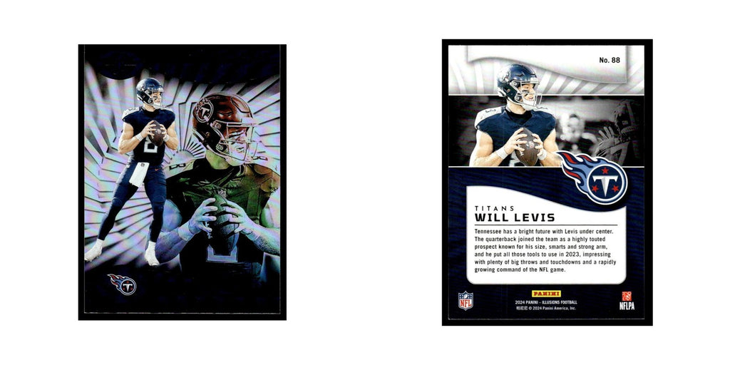 Will Levis 2024 Panini Illusions #88 Tennessee Titans Football Card NM