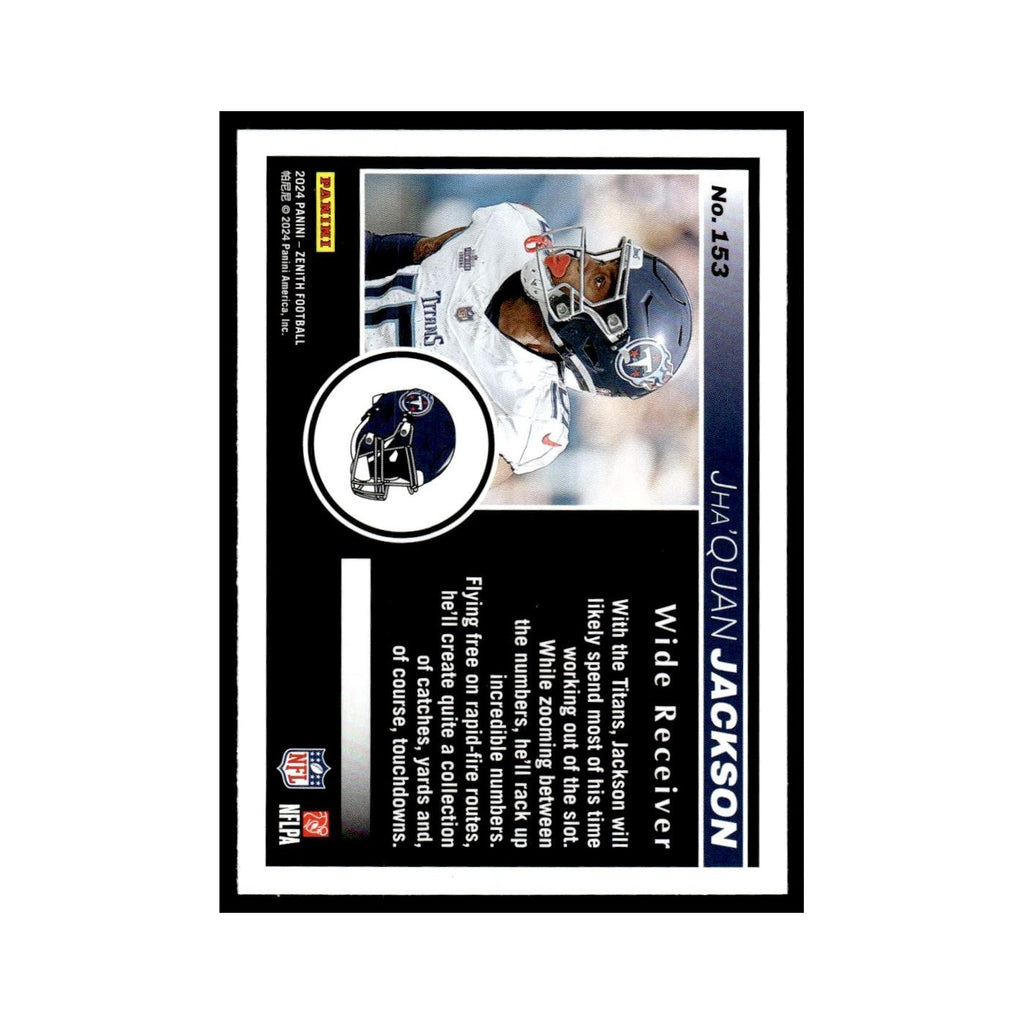 Jha'Quan Jackson Rookie 2024 Panini Zenith #153 Tennessee Titans NM