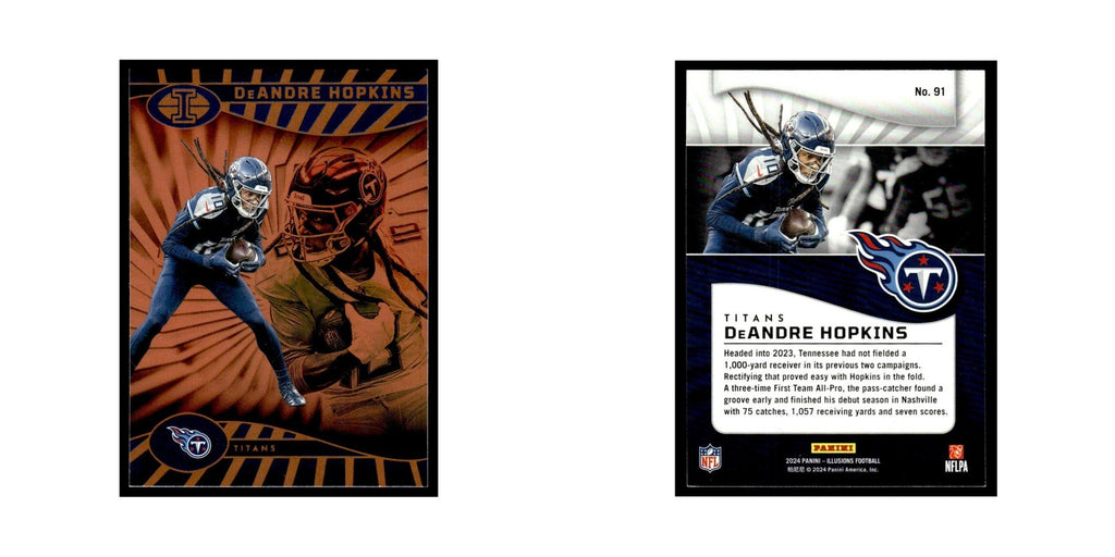 DeAndre Hopkins 2024 Panini Illusions Orange #91 Tennessee Titans NM