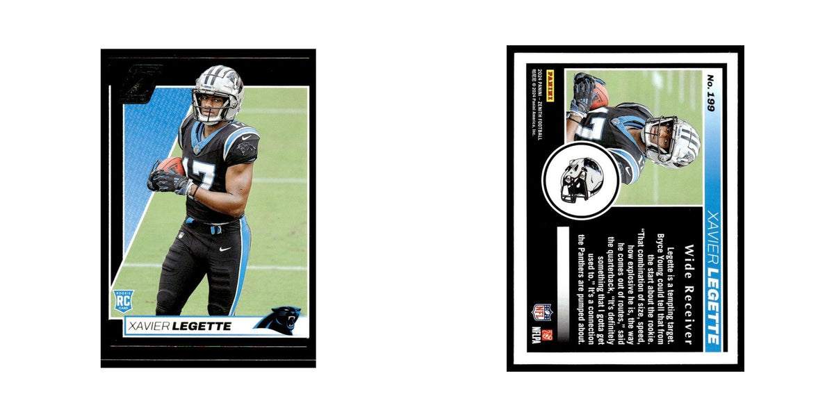 Xavier Legette Rookie 2024 Panini Zenith #199 Carolina Panthers Football Card NM
