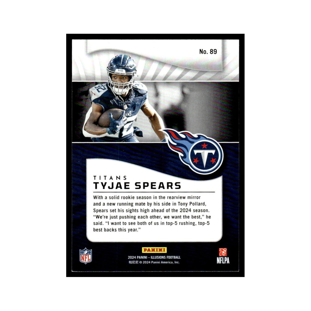 Tyjae Spears 2024 Panini Illusions #89 Tennessee Titans Football Card NM