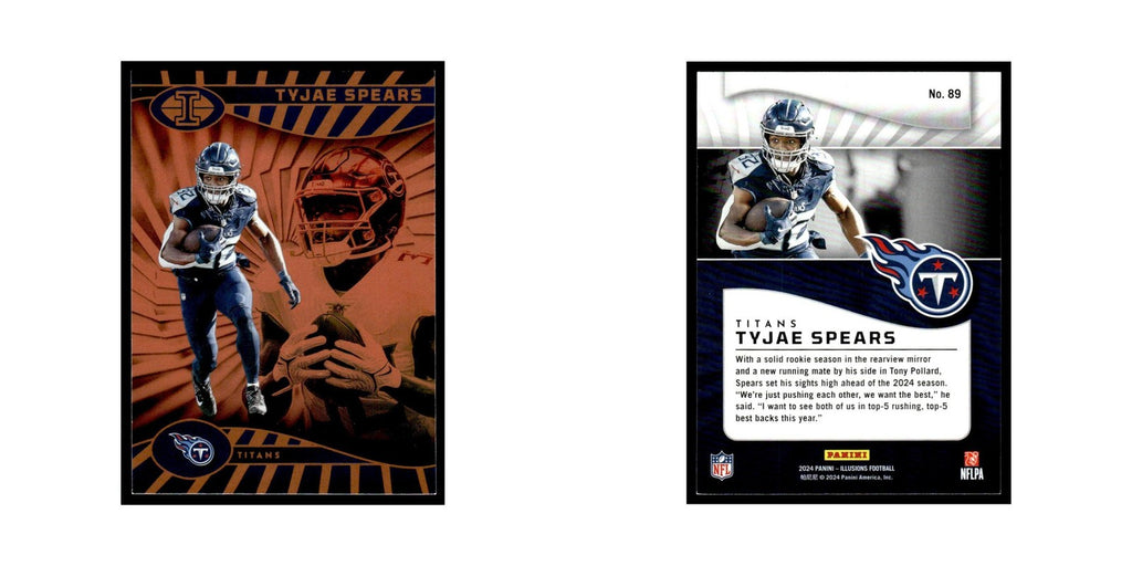 Tyjae Spears 2024 Panini Illusions #89 Tennessee Titans Football Card NM