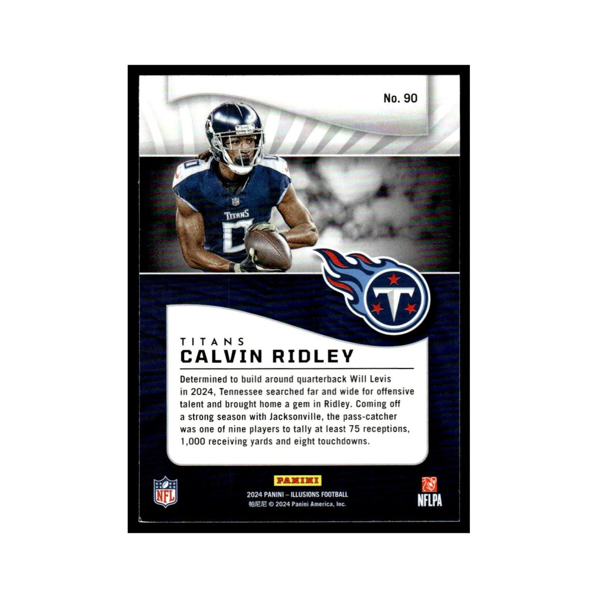 Calvin Ridley 2024 Panini Illusions #90 Tennessee Titans Football Card NM