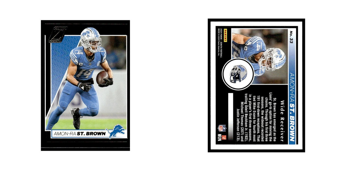 Amon Ra St. Brown 2024 Panini Zenith #33 Detroit Lions Football Card NM