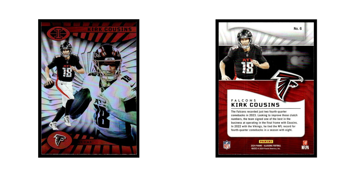 Kirk Cousins 2024 Panini Illusions #6 Atlanta Falcons Football Card NM