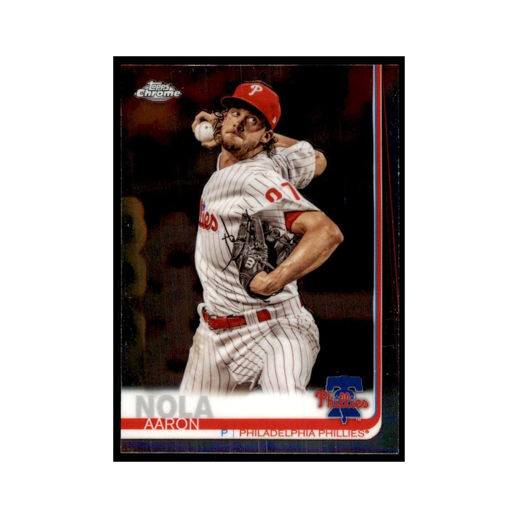 AaronNola 2019 Topps Chrome #176 Baseball Cards Baseball Card NM