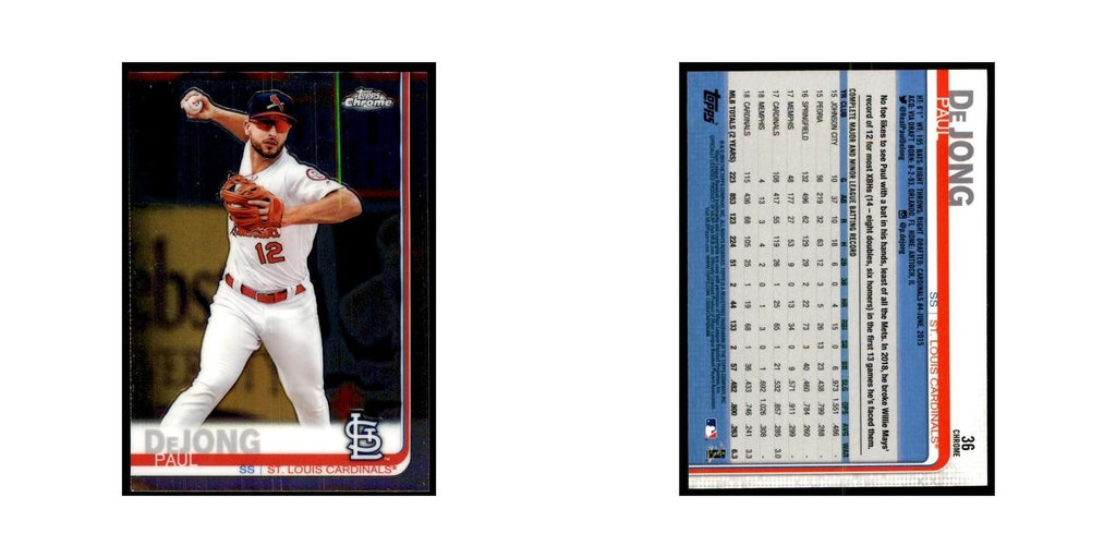 Paul DeJong 2019 Topps Chrome #36 Baseball Cards Baseball Card NM
