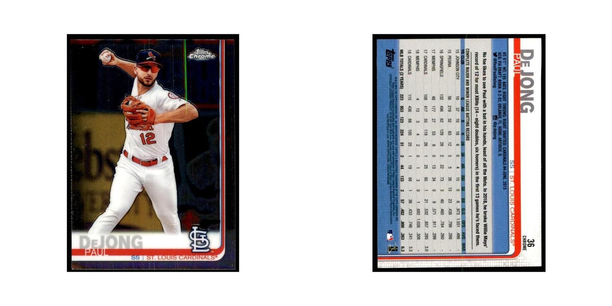 Paul DeJong 2019 Topps Chrome #36 Baseball Cards Baseball Card NM