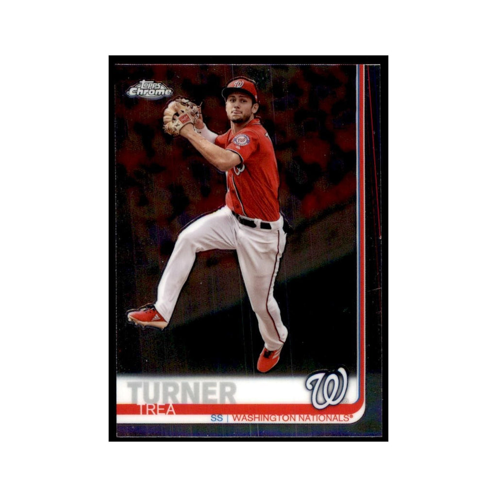 Trea Turner 2019 Topps Chrome #175 Baseball Cards Baseball Card NM