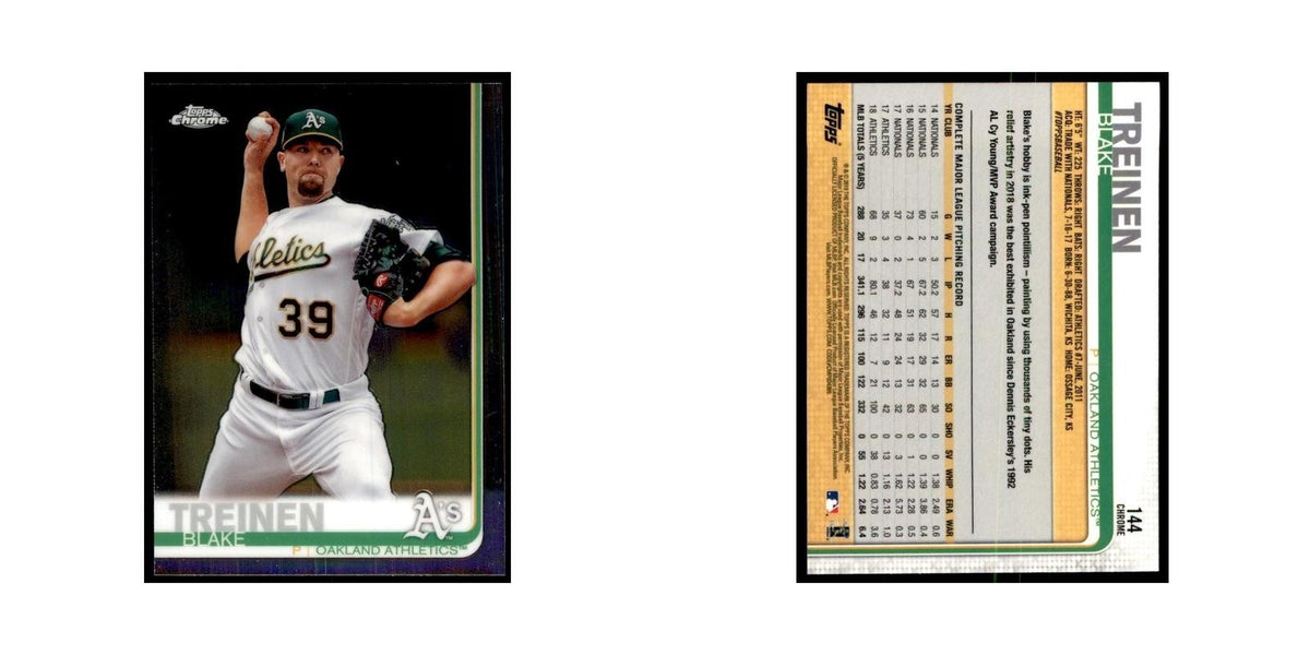 Blake Treinen 2019 Topps Chrome #144 Baseball Cards Baseball Card NM
