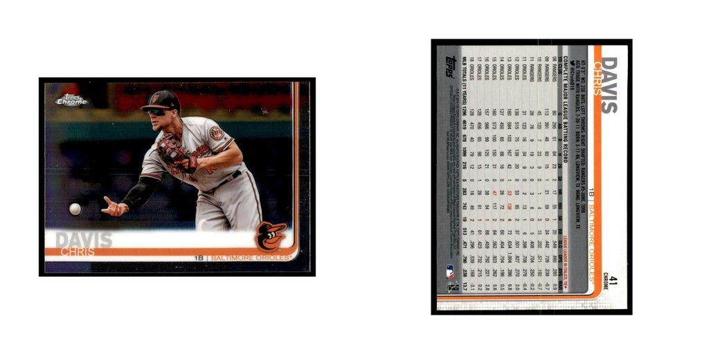 Chris Davis 2019 Topps Chrome #41 Baseball Cards Baseball Card NM