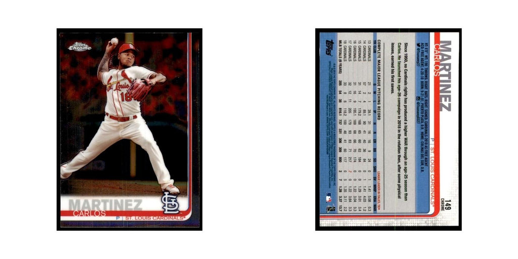 Carlos Martinez 2019 Topps Chrome #149 Baseball Cards Baseball Card NM