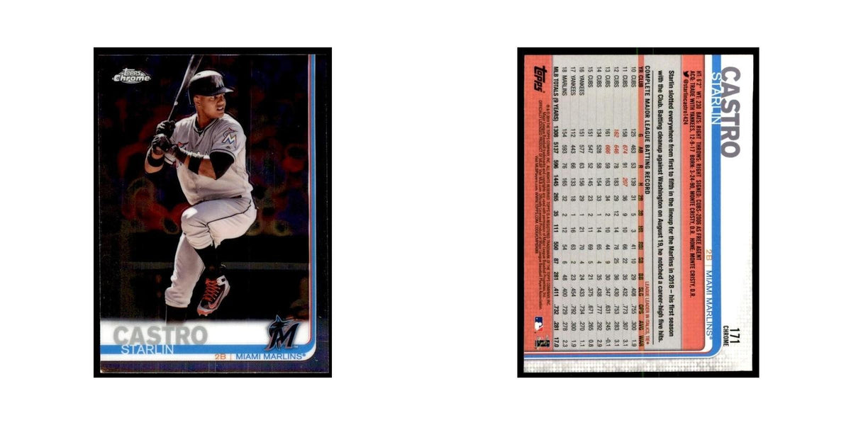 Starlin Castro 2019 Topps Chrome #171 Baseball Cards Baseball Card NM