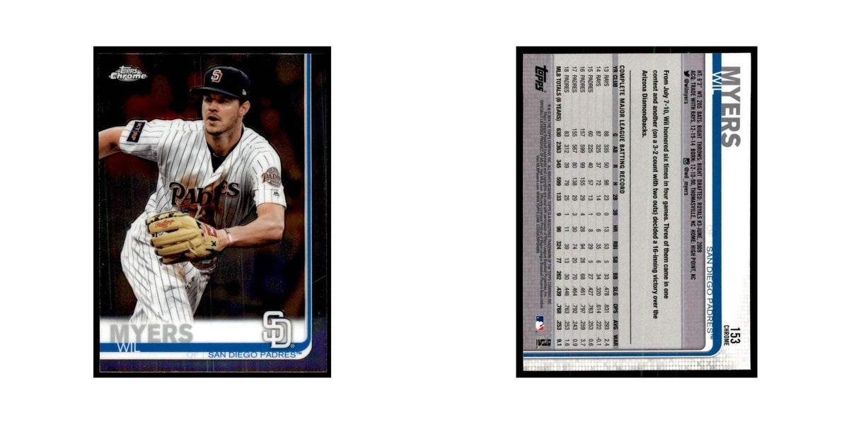 Wil Myers 2019 Topps Chrome #153 Baseball Cards Baseball Card NM